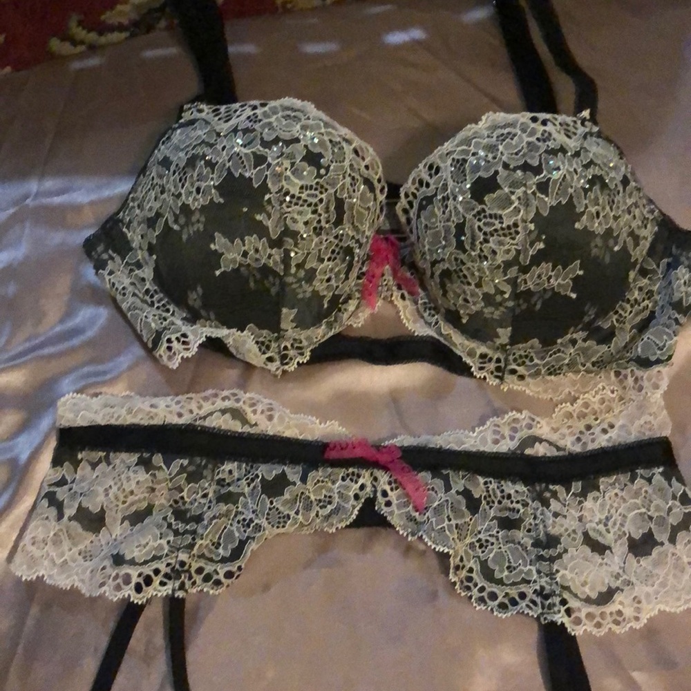 Victoria’s Secret bra and garter set
